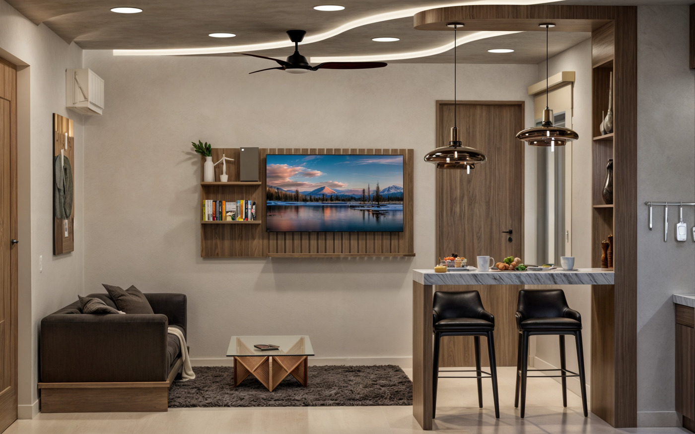 Burella — cocina y sala